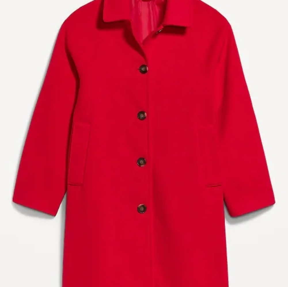 Relaxed Buttom Front Mac Coat / Old Navy (M)